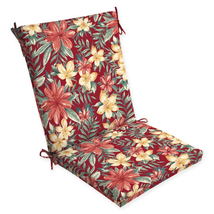 Arden Selections Clarissa Outdoor Chair Cushion in Red | Bed Bath & Beyond