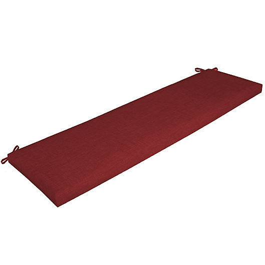 Alternate image 1 for Arden Selections Leala Outdoor Bench Cushion in Red