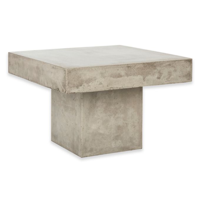 Safavieh Tallen Concrete Indoor/Outdoor Coffee Table in Dark Grey | Bed Bath & Beyond