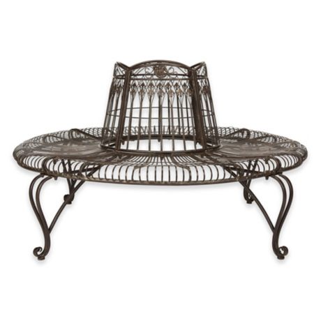 Safavieh Ally Darling Wrought Iron Tree Bench | Bed Bath & Beyond