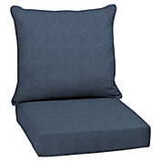 Arden Selections  Denim Alair Blue Welted 2-Piece Deep Seat Cushion Set