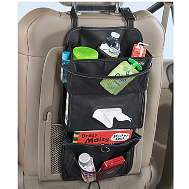 High Road&reg; TissuePockets&trade; Car Seat Back Organizer in Black. View a larger version of this product image.