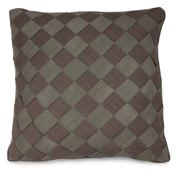 Joseph Abboud Environments Newton Herringbone Square Throw Pillow