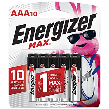 Energizer MAX 10-Pack AAA Batteries. View a larger version of this product image.
