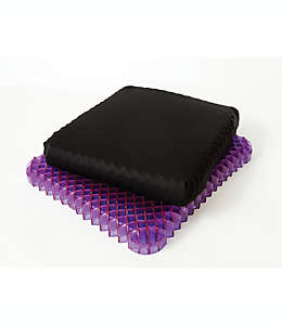Cojín para silla de gel de polímero hiperelástico Purple® antipresión color negro/morado