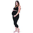 Alternate image 0 for Belly Bandit&reg; Bump Support Small Maternity Capri Legging in Black
