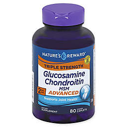 Nature's Reward 80-Count Advanced Triple Strength Glucosamine Chondroitin MSM Coated Caplets