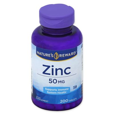 Nature&#39;s Reward 200-Count 50 mg Zinc Tablets