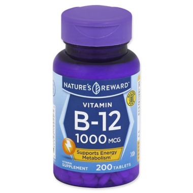Nature's Reward 200-Count 1000 mcg Vitamin B-12 Tablets. View a larger version of this product image.