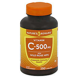 Nature's Reward 250-Count Vitamin C-500 Plus Wild Rose Hips Caplets