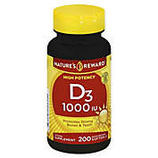 Nature&#39;s Reward 200-Count 1000 IU Vitamin D3 Quick Release Softgels