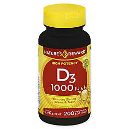 Nature's Reward 200-Count 1000 IU Vitamin D3 Quick Release Softgels
