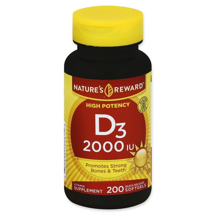 Natures Reward 200 Count High Potency 2000 Iu Vitamin D3