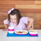 Alternate image 1 for Zoli Matties Circles Silicone Placemat in Blue
