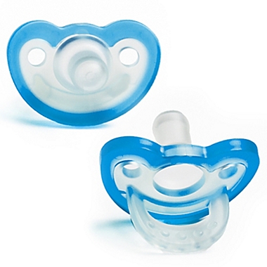 RaZbaby&reg; JollyPop Pacifier In Blue. View a larger version of this product image.
