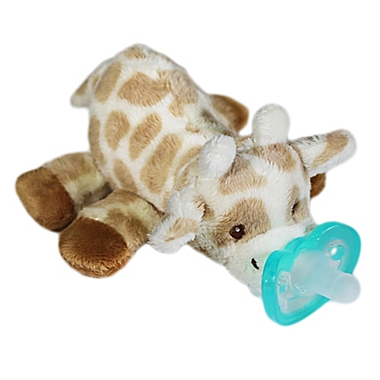 RaZ-Buddy Giraffe Plush Pacifier Holder with Removable Pacifier. View a larger version of this product image.