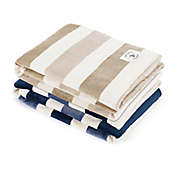 Nautica&reg; Awning Stripe Ultra Soft Plush Throw Blanket