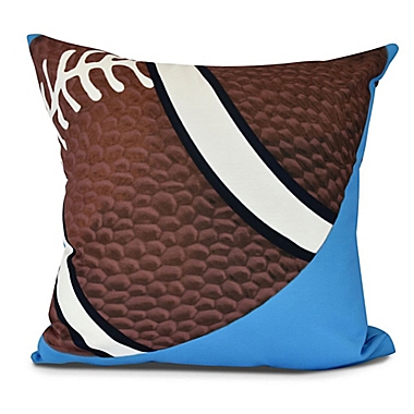 E by Design TD Geometric Throw Pillow in Blue. View a larger version of this product image.