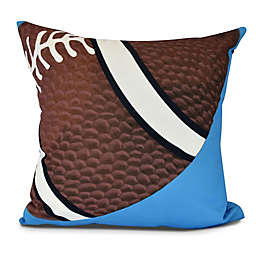E by Design TD Geometric Throw Pillow in Blue