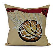 All Net Square Throw Pillow in Gold