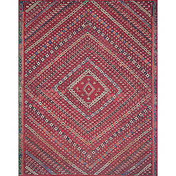 Magnolia Home by Joanna Gaines Lucca 2-Foot 6-Inch x 9-Foot 6-Inch Runner in Red/Multi
