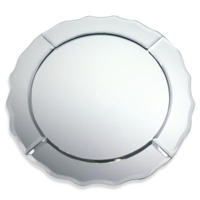 Charge it by Jay Square Mirror Bridal Charger Plate 13" New 