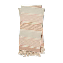 Magnolia Home by Joanna Gaines Anna Throw Blanket in Blush/Ivory