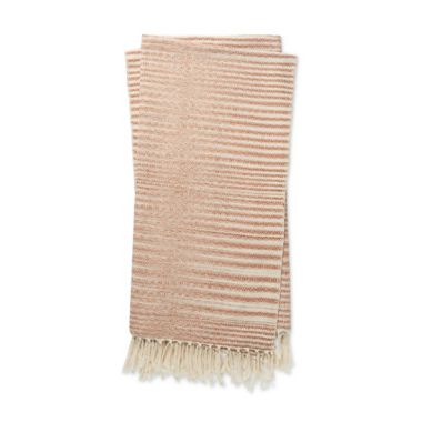 Magnolia Home by Joanna Gaines Jane Throw Blanket in Blush/Ivory. View a larger version of this product image.