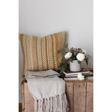 Magnolia Home by Joanna Gaines Lark Throw Blanket in Grey. View a larger version of this product image.