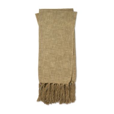 Magnolia Home by Joanna Gaines Lark Throw Blanket in Khaki. View a larger version of this product image.