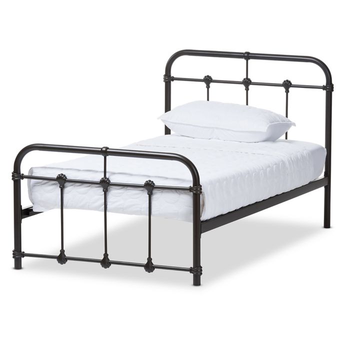 Baxton Studio Mandy Metal Twin Platform Bed Bed Bath Beyond