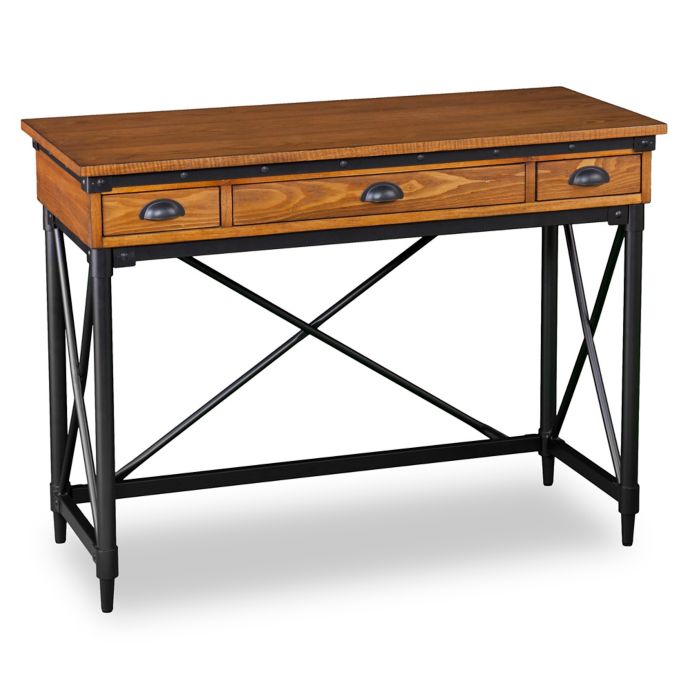 Southern Enterprises Luther 2 Drawer Industrial Writing Desk With