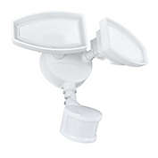 Good Earth Lighting Ecolight 2-Head 180-Degree LED Motion-Controlled Security Fixture in White