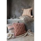 Alternate image 1 for Magnolia Home by Joanna Gaines Teresa 18-Inch Square Throw Pillow in Blush/Ivory