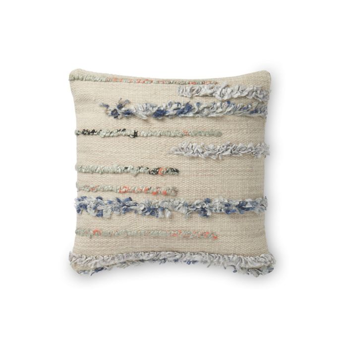 Magnolia Home by Joanna Gaines Harper 18Inch Square Throw Pillow in Beige Bed Bath and Beyond