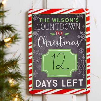 Christmas Countdown Dry Erase Board