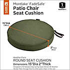 Alternate image 3 for Classic Accessories&reg; Montlake&trade; FadeSafe 15-Inch Round Outdoor Dining Seat Cushion