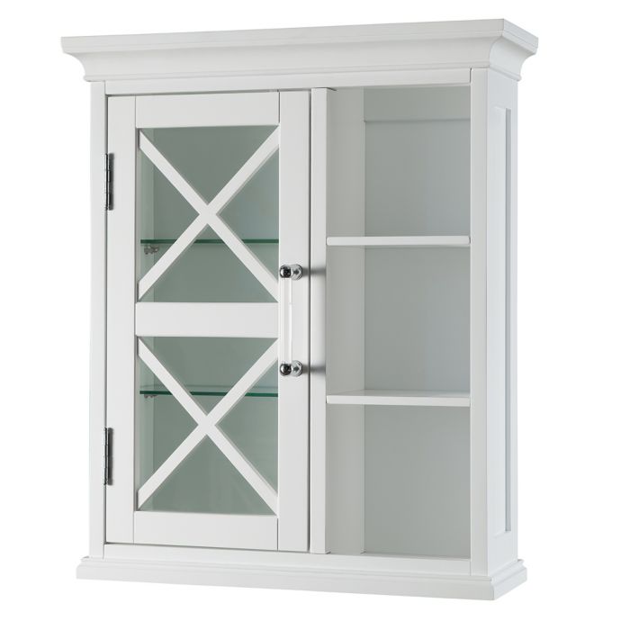 Elegant Home Fashions Wall Cabinet in White | Bed Bath & Beyond