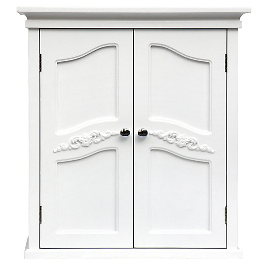 Alternate image 1 for Elegant Home Fashions Versailles 2-Door Wall Cabinet in White