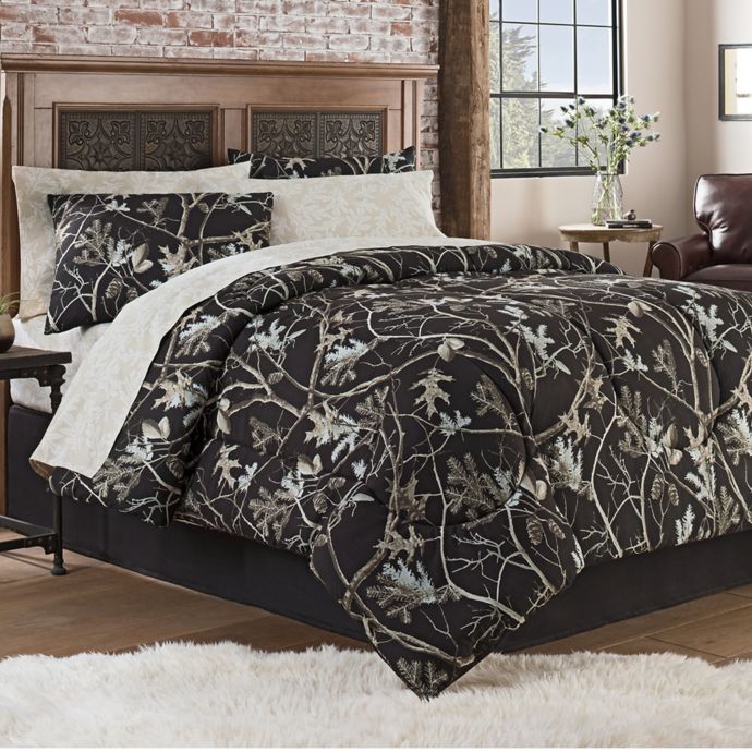Hidden Retreat Travis Comforter Set In Black Bed Bath Beyond