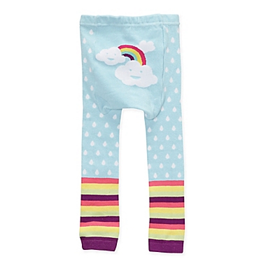 Doodle Pants&reg; Small Rainbow Cloud Leggings in Blue. View a larger version of this product image.