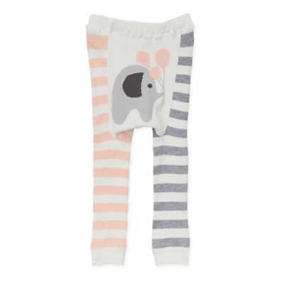 Doodle Pants&reg; Large Balloon Elephant Leggings in Pink/Grey