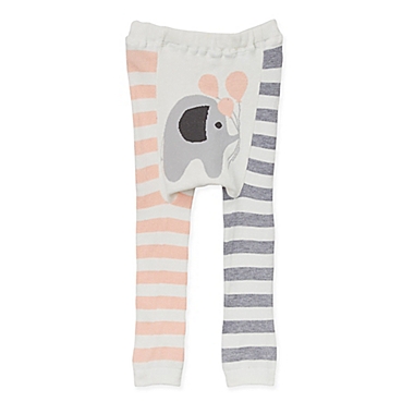Doodle Pants&reg; Large Balloon Elephant Leggings in Pink/Grey. View a larger version of this product image.
