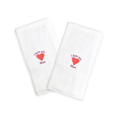 embroidered hand towels