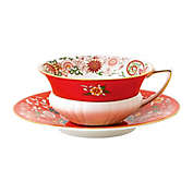 Wedgwood&reg; Wonderlust Crimson Orient Teacup and Saucer