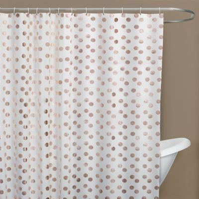 rose gold shower curtain