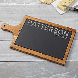 Rustic Family Slate and Wood Paddle Board