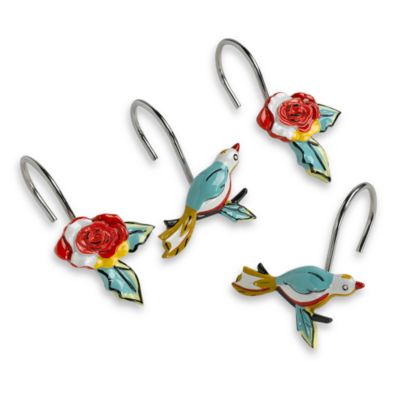 Simply Fine Lenox Chirp Shower Curtain Hooks Set Of 12 Bed