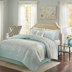 madison park essentials sybil complete comforter set blu