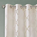 Alternate image 3 for Madison Park Eden Fretwork Burnout Sheer 84-Inch Grommet Top Curtain Panel in Ivory (Single)